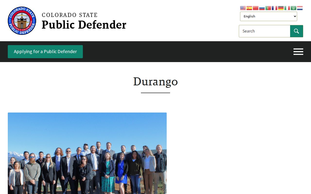 Colorado State Public Defender office serving Montezuma County