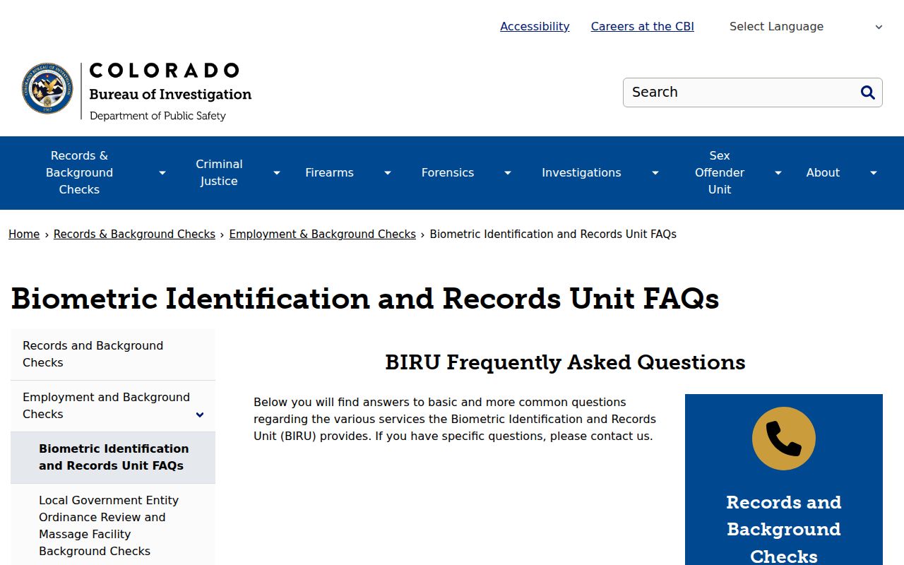 Montezuma County sex offender check CBI records FAQ