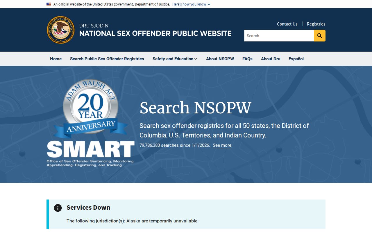 Montezuma County sex offender check national NSOPW search